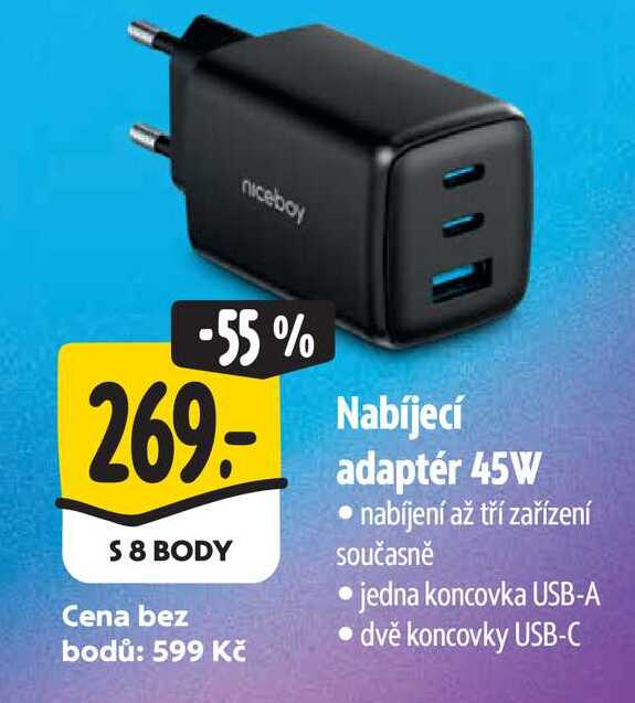 Naíjecí adaptér 45W