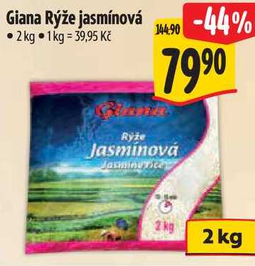 Giana Rýže jasmínová, 2 kg
