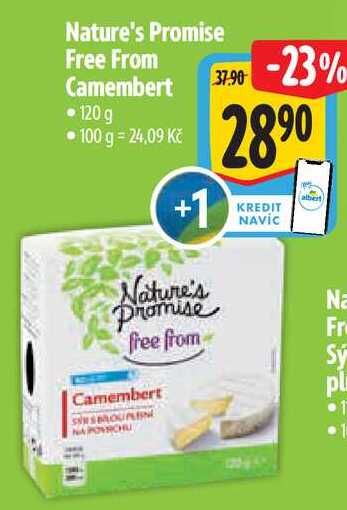Nature's Promise Free From Camembert, 120 g