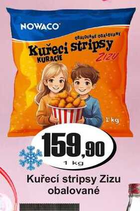 Kuřecí stripsy Zizu obalované 1 kg