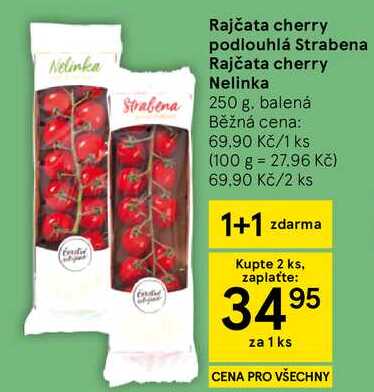 Rajčata cherry Nelinka Strabena, 250 g