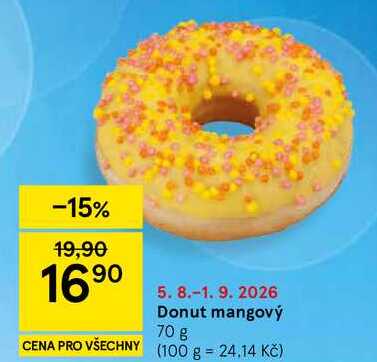 Donut mangový, 70 g
