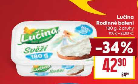 Lučina Rodinné balení 180 g