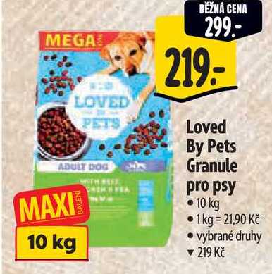 Loved By Pets Granule pro psy, 10 kg 