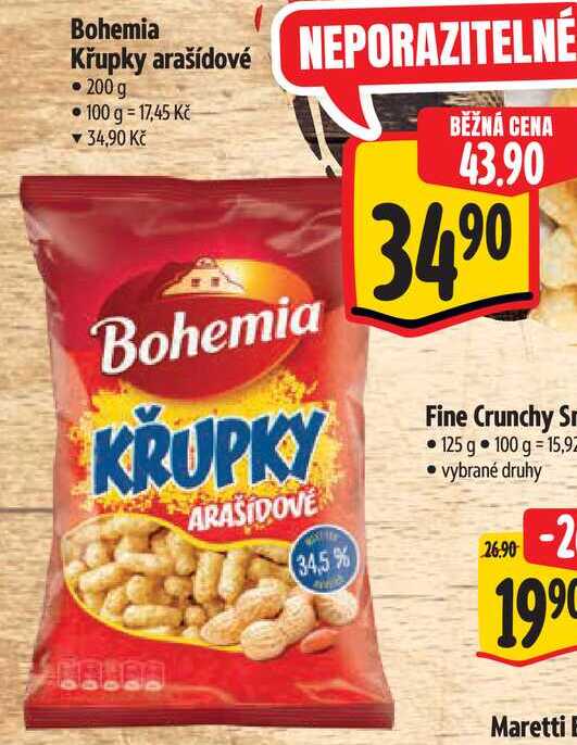 Bohemia Křupky arašídové, 200 g