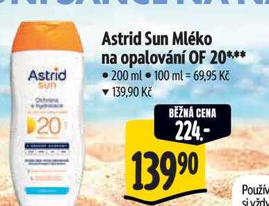 Astrid Sun Mléko na opalování OF 20***, 200 ml 