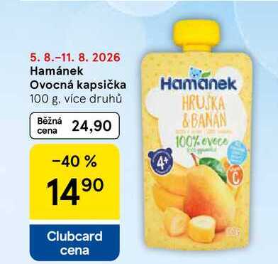Hamánek Ovocná kapsička, 100 g