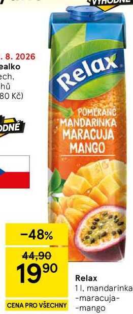 Relax mandarinka -maracuja- mango, 1 l  