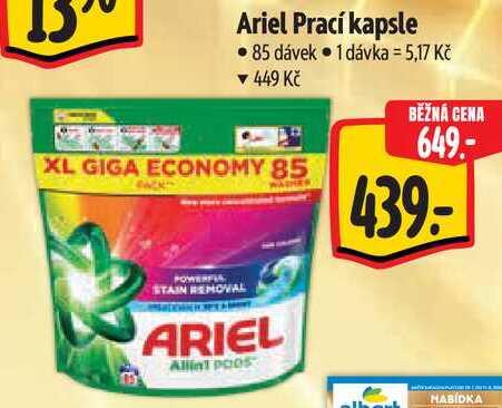 Ariel Prací kapsle, 85 dávek