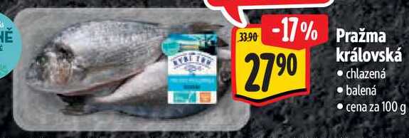 Pražma královská, cena za 100 g 