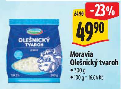 Moravia Olešnický tvaroh, 300 g