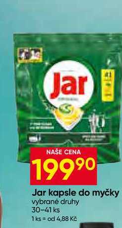 Jar kapsle do myčky vybrané druhy 30-41 ks