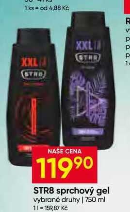 STR8 sprchový gel vybrané druhy 750 ml 