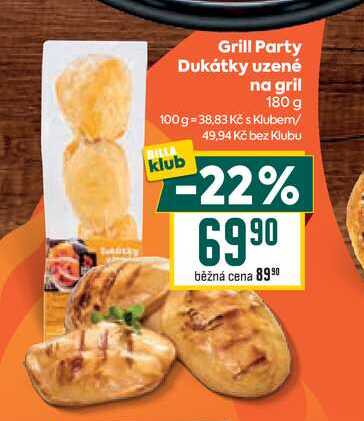Grill Party Dukátky uzené na gril 180 g