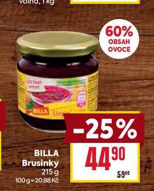BILLA Brusinky 215 g 