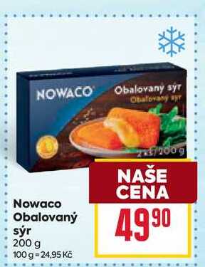 Nowaco Obalovaný sýr 200 g