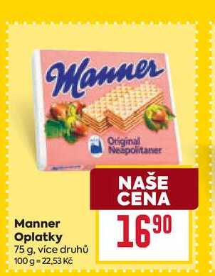 Manner Oplatky 75 g