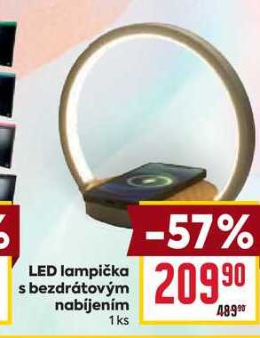 LED lampička s bezdrátovým nabíjením 1ks