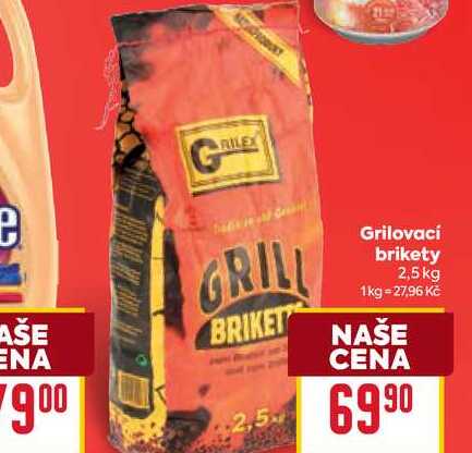 Grilovací brikety 2,5 kg