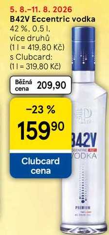 B42V Eccentric vodka 42 %, 0.5 l
