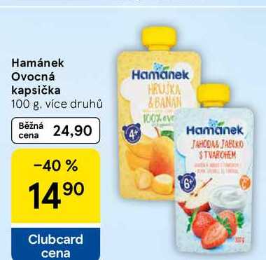Hamánek Ovocná kapsička, 100 g