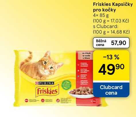 Friskies Kapsičky pro kočky, 4× 85 g