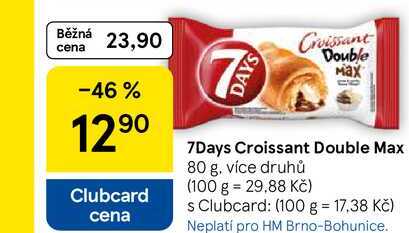 7Days Croissant Double Max, 80 g, více druhů