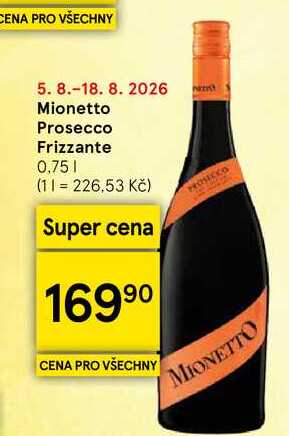 Mionetto Prosecco Frizzante, 0,75 l