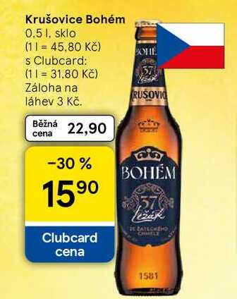 Krušovice Bohém, 0,5 l