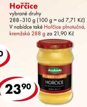 Hořčice, 288-310 g 