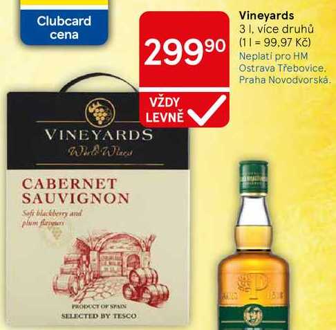 Vineyards, 3 l, více druhů