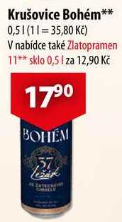 Krušovice Bohém, 0,5 l