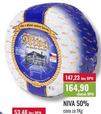 NIVA 50%, cena za 1kg