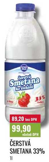 ČERSTVÁ SMETANA 33%, 11