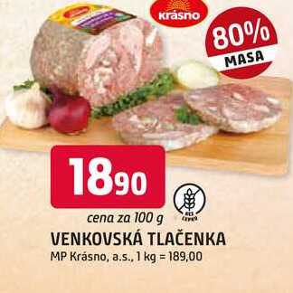 VENKOVSKÁ TLAČENKA 100g