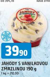JAHODY S VANILKOVOU ZMRZLINOU 190 g