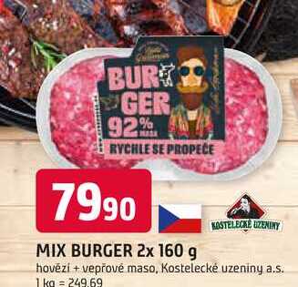 MIX BURGER 2x 160 g 