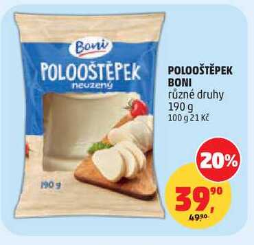 POLOOŠTĚPEK BONI různé druhy, 190 g
