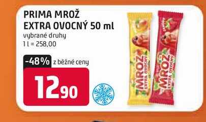 Prima Mrož 50ml, vybrané druhy