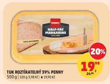 TUK ROZTÍRATELNÝ 39% PENNY, 500 g