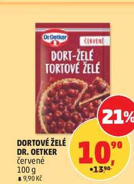 Dr. Oetker Cukrárenské želé červené, 100 g