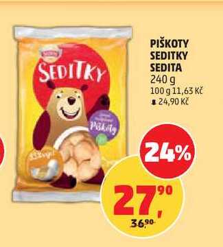 PIŠKOTY SEDITKY SEDITA, 240 g  