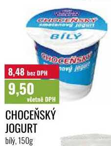 CHOCEŇSKÝ JOGURT bílý, 150g