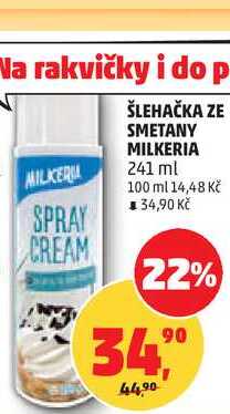 ŠLEHAČKA ZE SMETANY MILKERIA, 241 ml