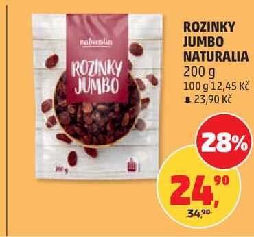 ROZINKY JUMBO NATURALIA, 200 g 
