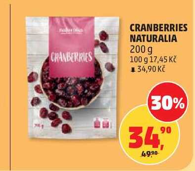 CRANBERRIES NATURALIA, 200 g  