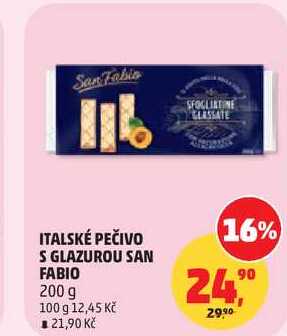 ITALSKÉ PEČIVO S GLAZUROU SAN FABIO, 200 g  