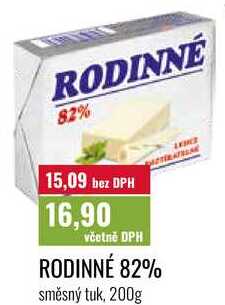 RODINNÉ 82%, směsný tuk, 200g 