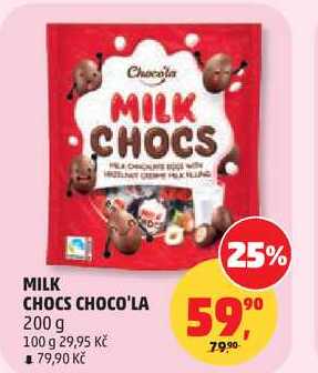 MILK CHOCS CHOCO'LA, 200 g 