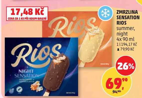 ZMRZLINA SENSATION RIOS summer, 4x 90 ml  